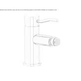 Countertop bidet tap with swivel spout Salida
