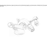 Countertop bidet faucet with 1 hole and swivel spout Aktepe