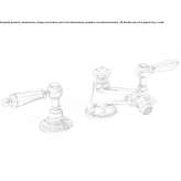 3-hole countertop bidet tap with swivel spout Aktepe