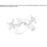 1-hole bidet faucet with individual rosettes Fabrezan