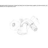 Countertop bidet faucet with 1 hole and swivel spout Monahans