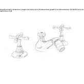 3-hole countertop bidet tap with swivel spout Send