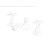 3-hole brass countertop bidet faucet Sulzfeld