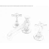 3-hole brass countertop bidet faucet Sulzfeld