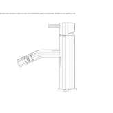 Bidet faucet in chrome-plated brass Elshout