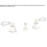 3-hole brass bidet faucet with Swarovski® crystals Yutsa