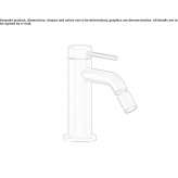 Countertop bidet tap with swivel spout Wetwang