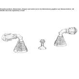 3-hole bidet faucet with Swarovski® crystals Ponso
