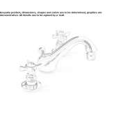3-hole countertop bidet faucet Finike