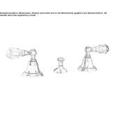 3-hole bidet faucet with Swarovski® crystals Clarence