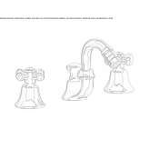 3-hole bidet faucet with swivel spout Jundiai