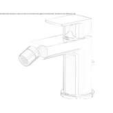 1-hole countertop bidet faucet with single handle Tunungua