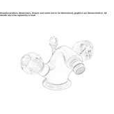 1-hole brass bidet faucet with Swarovski® crystals Mlini
