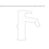 Countertop bidet tap with swivel spout Spetses