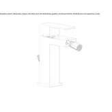Bateria bidetowa nablatowa z aeratorem Chirkey