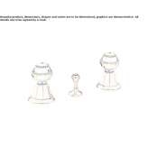 3-hole bidet faucet with Swarovski® crystals Moju