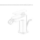 1-hole countertop bidet faucet with single handle Xometla
