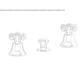 Countertop bidet tap with individual rosettes Jundiai