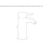Countertop bidet faucet with an aerator Dierdorf
