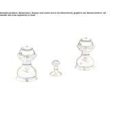 3-hole bidet faucet with Swarovski® crystals Certaldo