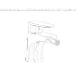 Countertop bidet faucet with one handle Pfunds
