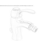 Brass countertop bidet tap with swivel spout Dosolo