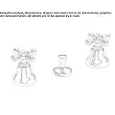 3-hole brass countertop bidet faucet Sarinena