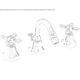 Brass bidet faucet with swivel spout Sarinena