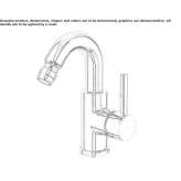 Brass countertop bidet faucet with an aerator Archdale