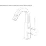 Brass countertop bidet faucet with an aerator Archdale