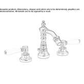 3-hole brass bidet faucet with swivel spout Camenca