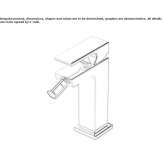 Countertop bidet faucet with one handle Thwing