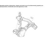 Brass countertop bidet tap with swivel spout Camenca