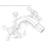 1-Hole Brass Countertop Bidet Faucet Sarinena