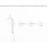 Hydrogressive stainless steel bathtub faucet with a shower hand Krokees