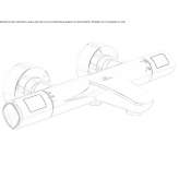 External thermostatic bathtub faucet Choloma