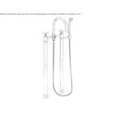 Free-standing bathtub and shower faucet Uthleben