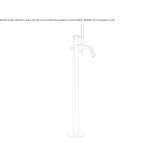 Stainless steel bathtub faucet with hand shower Demonte