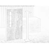 Freestanding metal bathtub faucet Bearna