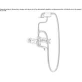 Wall-mounted bathtub set with hand shower Cosnes