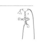 Set of outdoor wall-mounted bathtub with a shower head Marfil