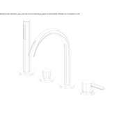Concealed bathtub faucet with single handle and hand shower Hejnice