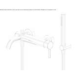 Single-lever wall-mounted bathtub and shower faucet with aerator Hejnice