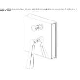 Podtynkowa 2-otworowa bateria prysznicowa z pojedynczym uchwytem Zamostea