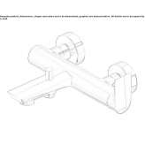 Wall-mounted bathtub faucet with a switch Duhanas