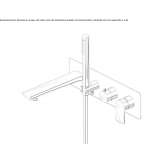 Bathtub set with hand shower and diverter Duhanas