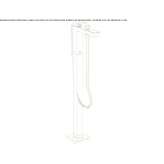 Free-standing bathtub faucet with a switch Thalheim