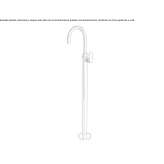 Floor-standing 1-hole bathtub faucet Gorzyce