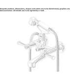 2-hole shower faucet with a hand shower Solarino
