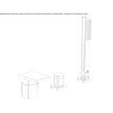 3-hole deck mounted bathtub faucet with hand shower Thalheim
